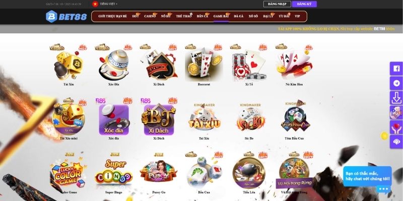 Khái quát tổng quan về game bài BET88